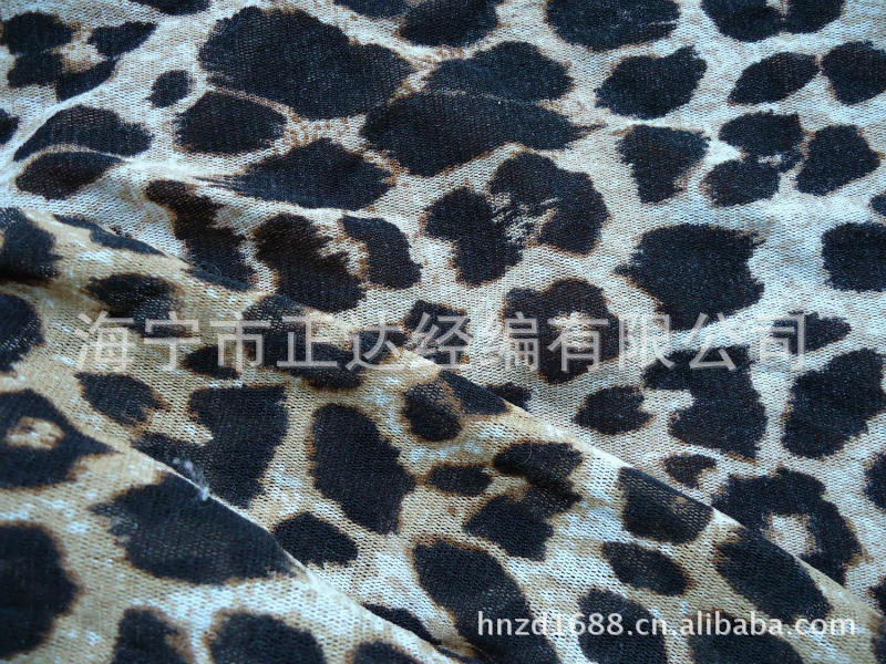 厂家直销针织经编锦氨网眼印花涤氨网眼印花转移印花拉架网布面料