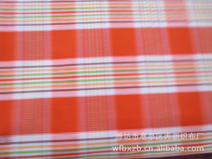 厂家长期供应纯棉色织布各种规格格子布面料质量保证床品精梳提花