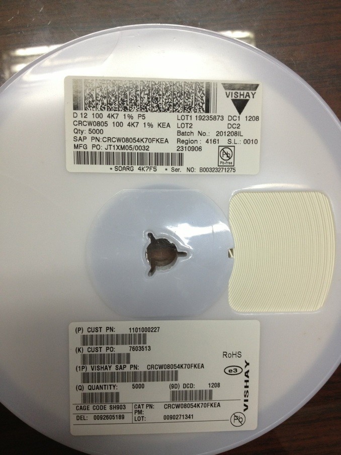CRCW08054K70FKEA 0805 4.7K 1% Vishay贴片电阻 原装现货