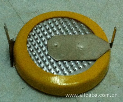 供应CR1220 3V 卧式焊脚纽扣电池