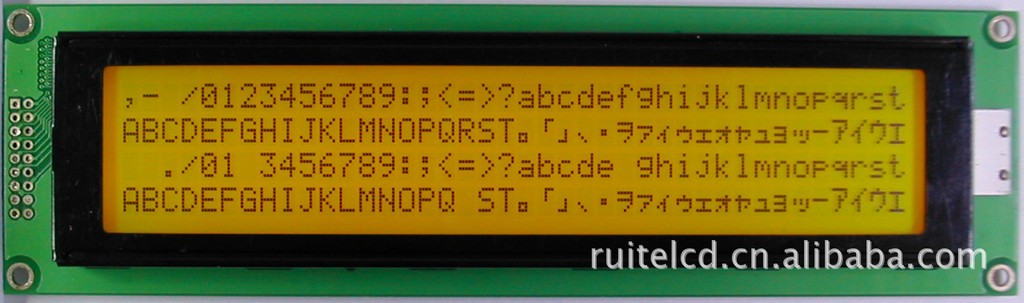 4004 RT4004A  LCM 字符点阵液晶模块液晶屏 LCD 黄绿蓝白