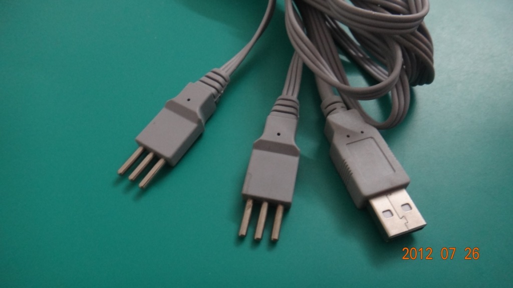 厂家供应铜箔丝USB热敷线,发热线 理疗仪导线