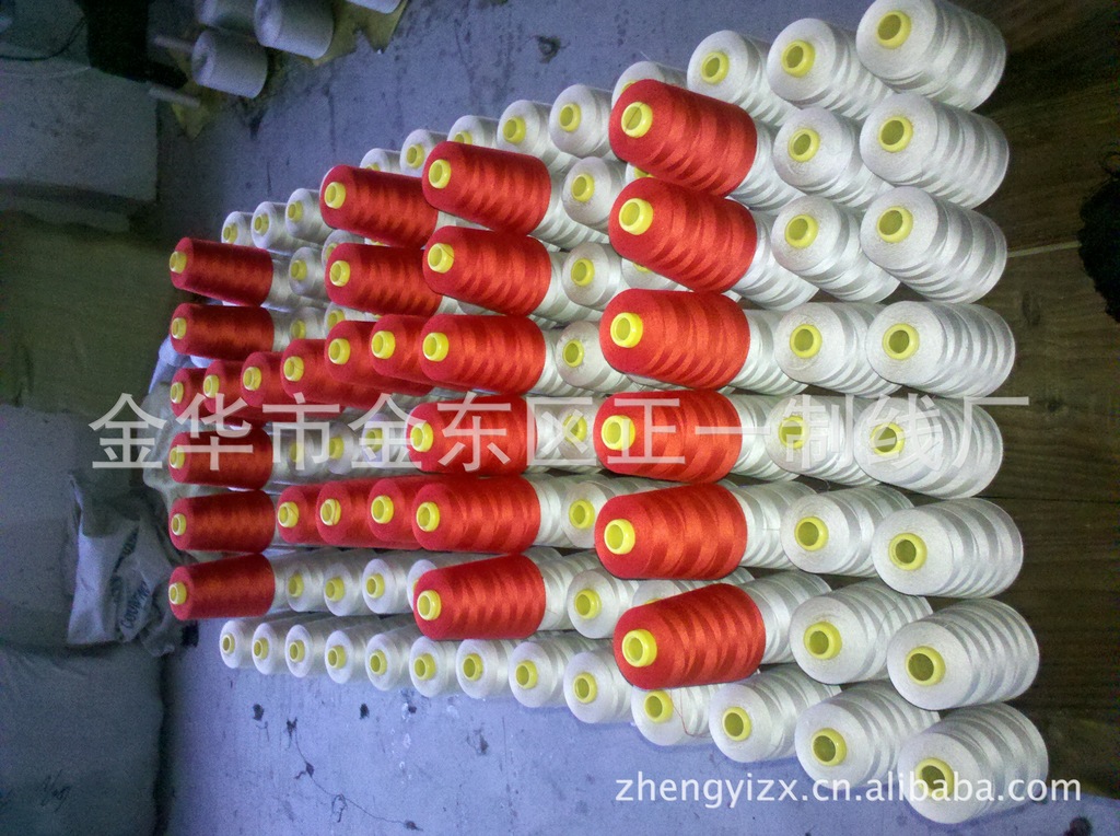 供应各种规格优质 涤纶缝纫线 箱包线 无纺布袋用线等