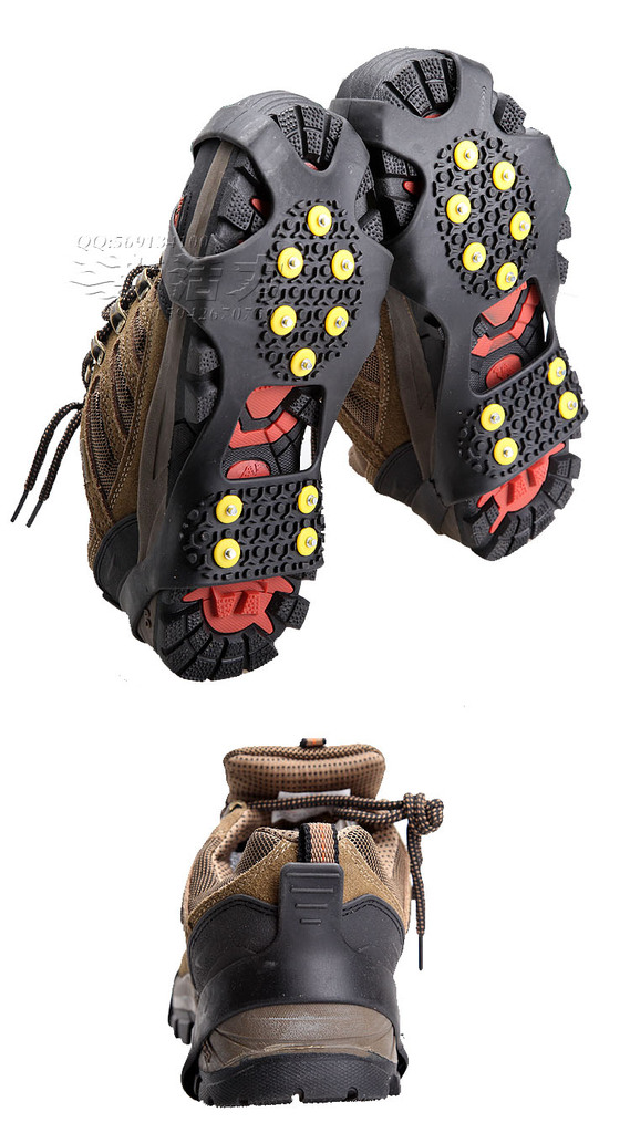 TPE/TPR 防滑鞋钉套 用于雪地冰面防滑鞋套 冰爪,雪爪 OPP包装袋