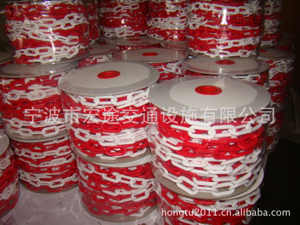 厂家直销2~14mm塑料链 隔离链 防护链 安全链 交通链