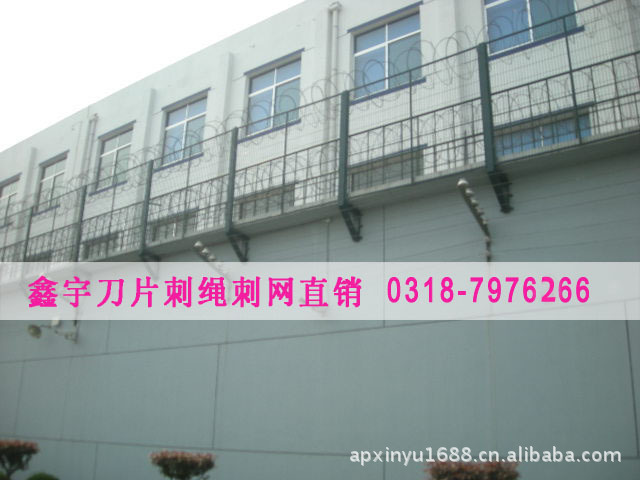 【厂家直销】方形孔刀片刺网、菱形孔刀片刺网、刺网防护网