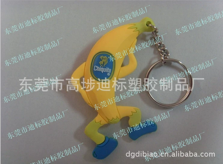 Plastic cartoon keychain PVC