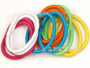 供应MP12068款环保粘胶皮筋发束高弹丝无金属扣无马仔橡筋头绳