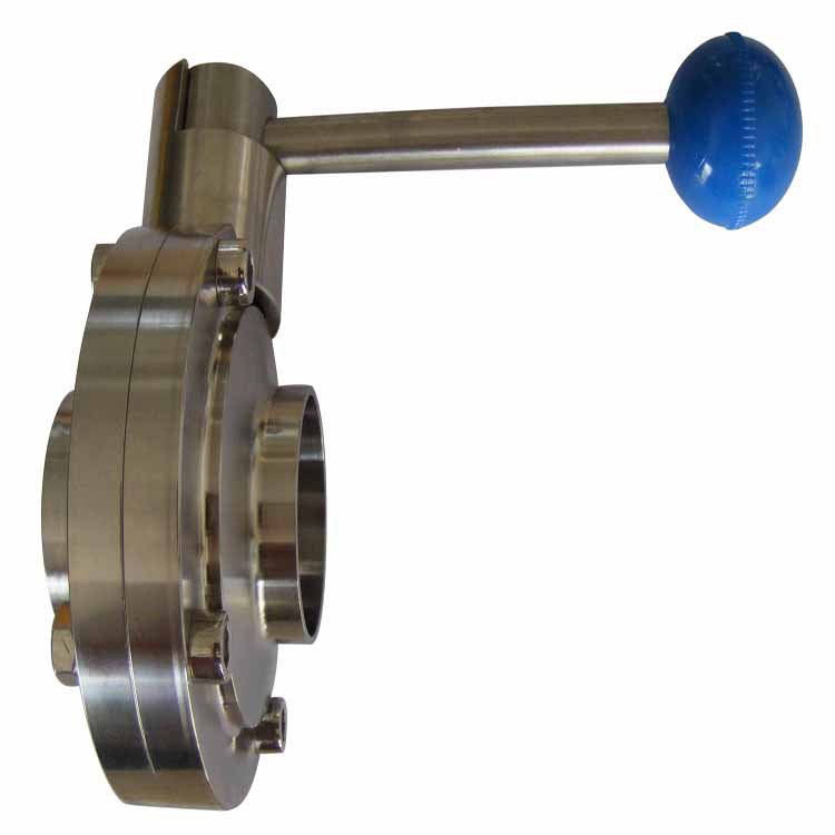 美标卫生型焊接蝶阀304 SANITARY  WELDED BUTTERFLY  VALVE