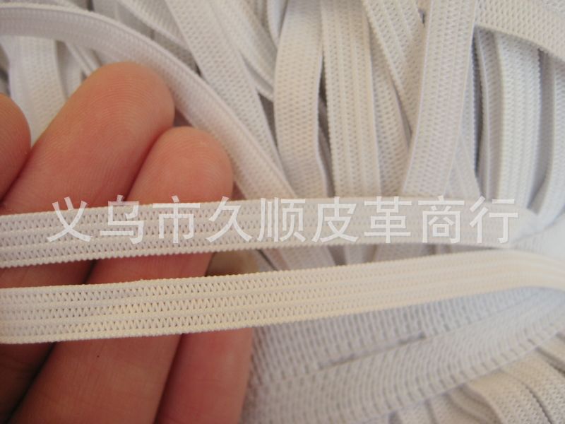 480米黑白色钩编勾边服装箱包辅料松紧带 袖套围裙网眼弹力松紧带