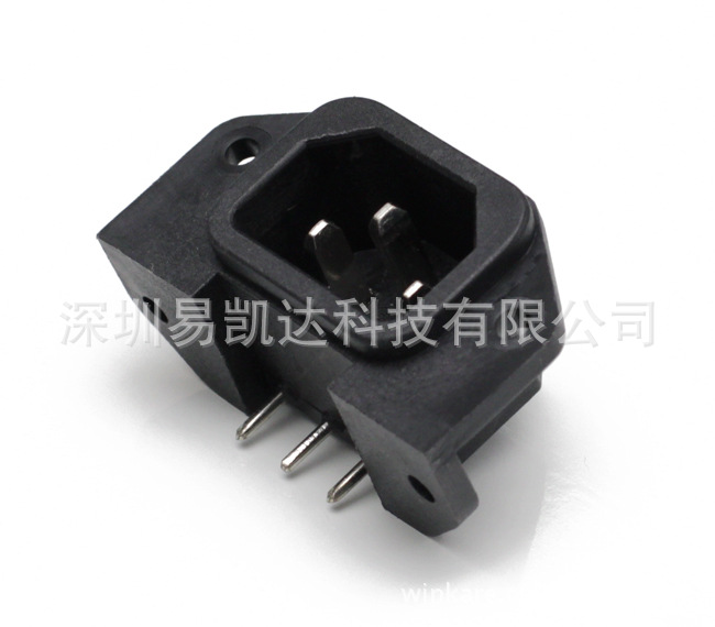 厂家批发IEC电源插座双保险电源单保险丝双AC安全防护