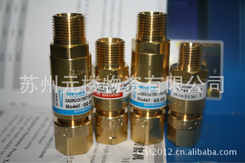 德国梅塞尔回火防止器G1/4RH预热氧回火器 氧气回火防止器