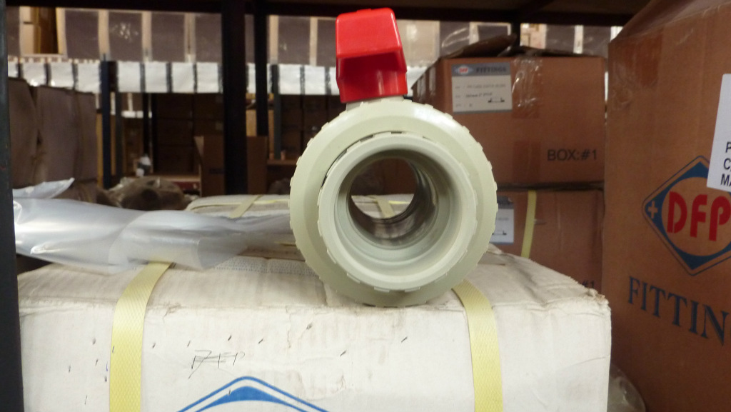 供应环琪PP球阀pp球阀双由令塑料白色活接阀门耐酸水管管道配件