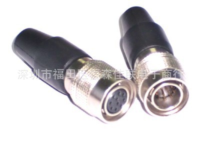 供应航空插头圆形卡簧拉拔式电缆连接器日本广濑替代品HRS-02#