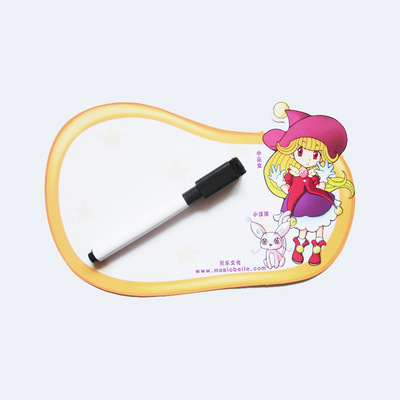 PVC写字板配白板笔 个性定制 可擦除磁性书写板 磁性铜版纸白板|ms