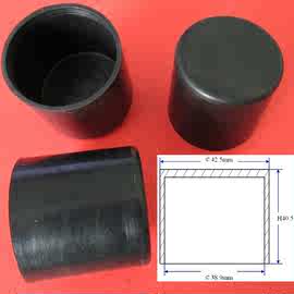 直径40mm黑色橡胶套 黑色橡胶套 螺杆泵橡胶套 橡胶套圆形