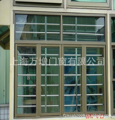 【万增系统门窗】上海专业加工201，304不锈钢防盗阳台窗