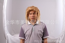 美呀 男士假发 长直发 假发