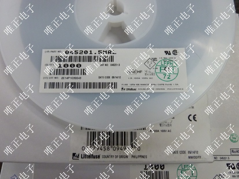 供应美国Littelfuse力特保险丝045201.5MRL