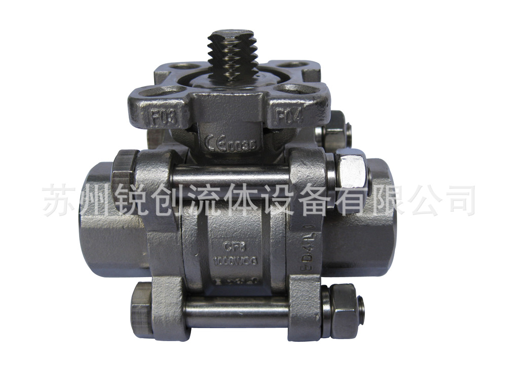 供应平台丝扣不锈钢球阀，三片式平台丝扣球阀，不锈钢球阀