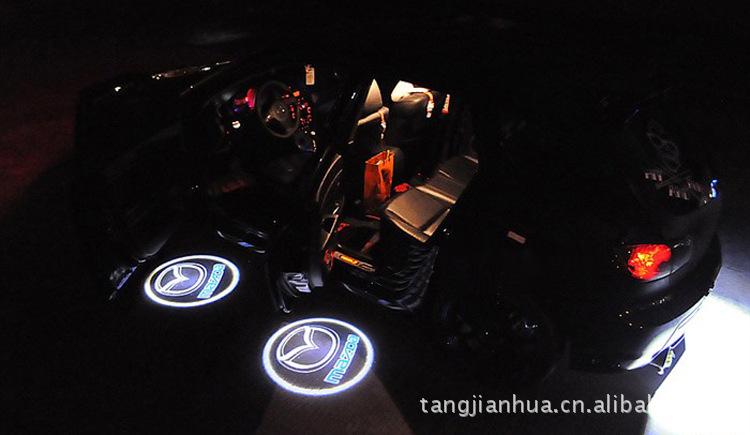 High-Power 12V car wiring hiding installation laser welcome light projection lamp