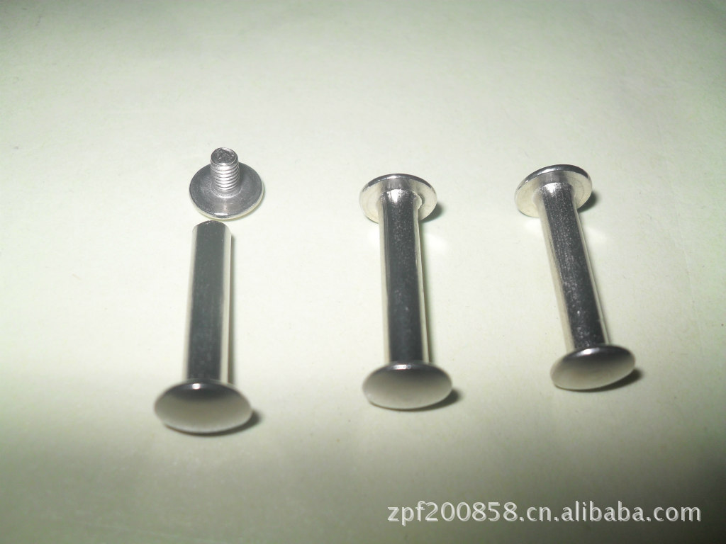 现货供应汽车钥匙包专用子母螺丝对装铆钉非标防丢防丢设计