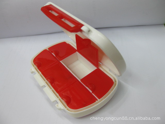 药盒便携 密封6格药盒 高档药盒 保健药盒 出口日本药盒美国