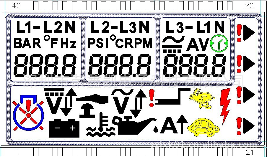 测试仪器  STN LCD 液晶屏