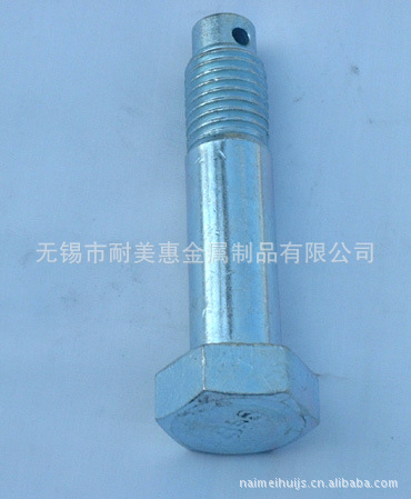 六角头螺杆带孔铰制孔用螺栓 不锈钢外六角带孔螺栓 304/316/201