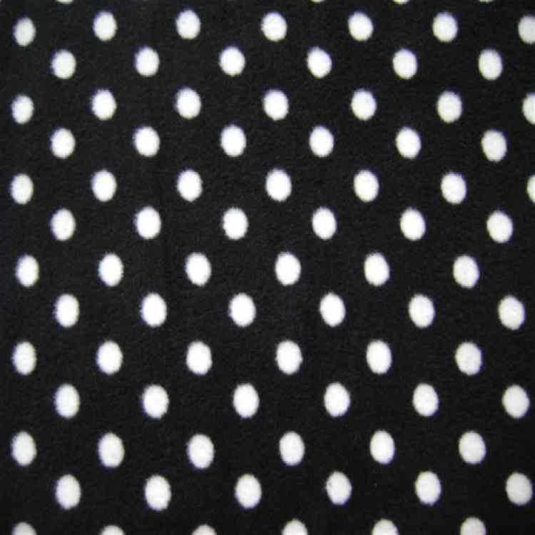 印花圆点双面绒（大量现货供应96F素色摇粒绒/印花单双面绒)