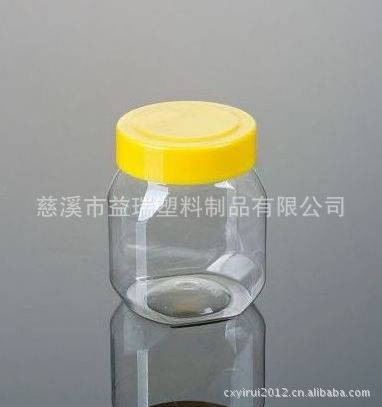 260g扁形透明pet蜂蜜瓶/果酱瓶/奶酪瓶(PT017)