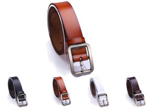 日字扣 男士带 牛皮 特价牛皮带 时尚腰带白色女士皮带2003