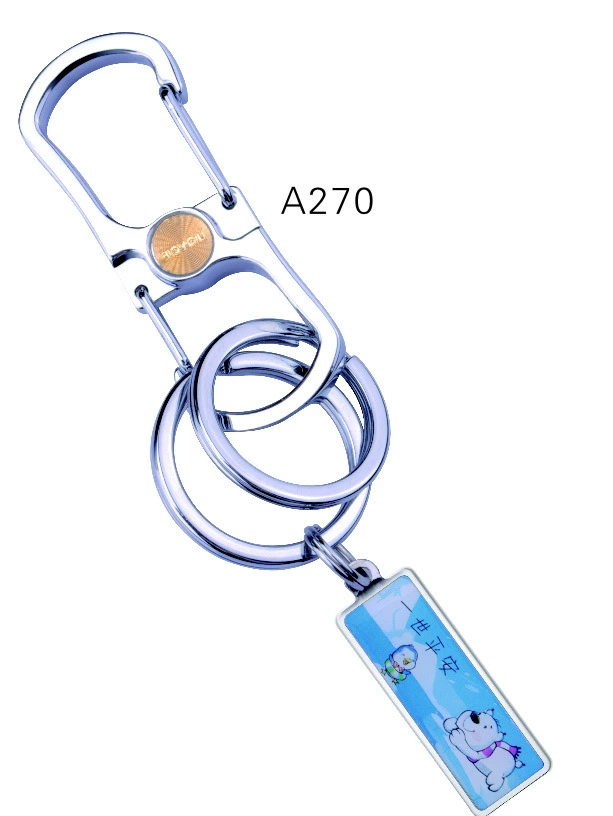 Shanghai Boyou A270 keychain dual -circle lockchain pumping in plastic
