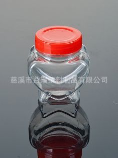 70g小容量透明塑料瓶 爱心形蜂蜜瓶 样品瓶 喜蜜瓶(喜2)