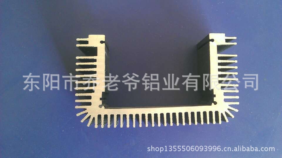 厂家供应散热器铝型材 电子散热器 电机外壳铝型材