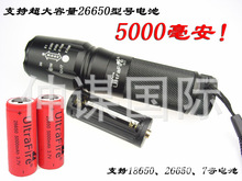 应急酒店客房伸缩变焦878强光26650手电筒CREE-XML-T6-L2钓鱼灯