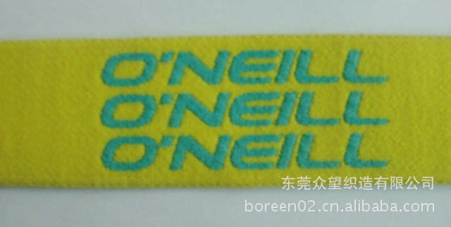 设计生产 英文字母提花织带 提花松紧带 内裤橡根带