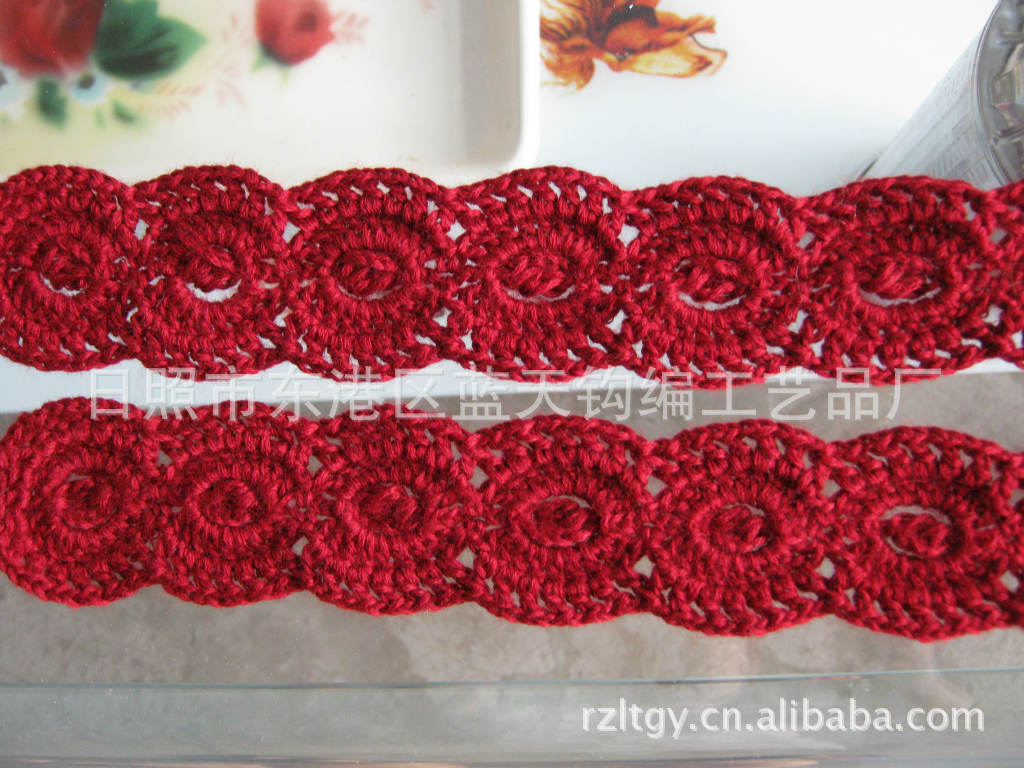 棉线花边、手工花边、手工领花、领花花边宽花边服饰辅料