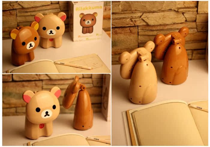 Factory direct supply of South Korea lovely super baby bear lamp touch table lamp charging table lamp, style random6