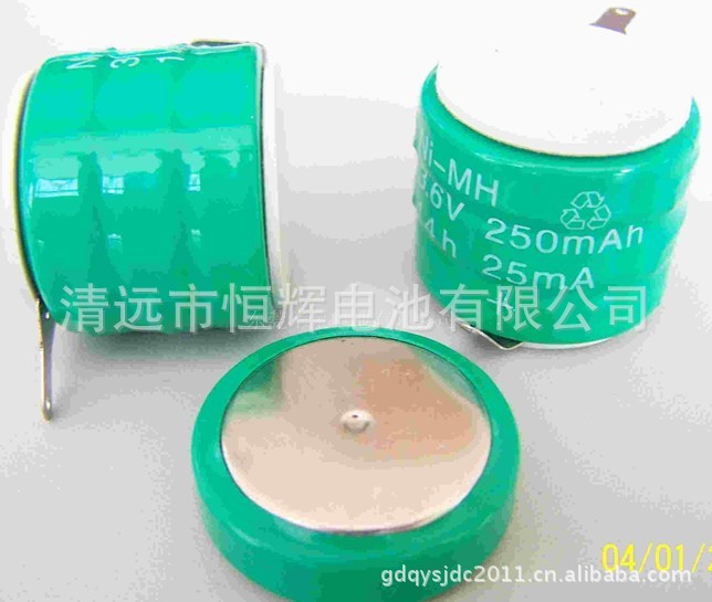 厂销 镍氢扣式电池250mah 12v 充电电池
