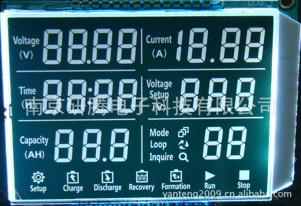 供应电动车冲电器正显定制液晶屏LCD