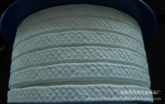 余姚厂家提供美观  纯四氟盘根 纯聚四氟乙烯盘根