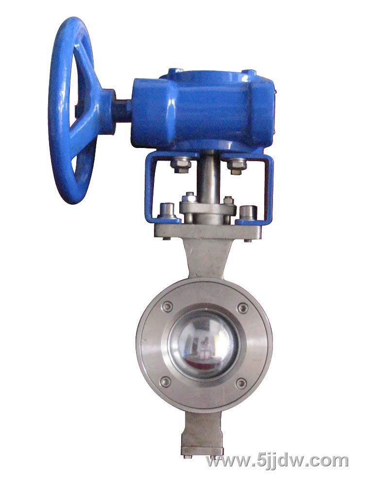 供应对夹式固定V性球阀