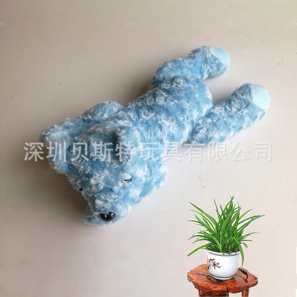 Shenzhen factory production customization sky blue rose velvet toy…