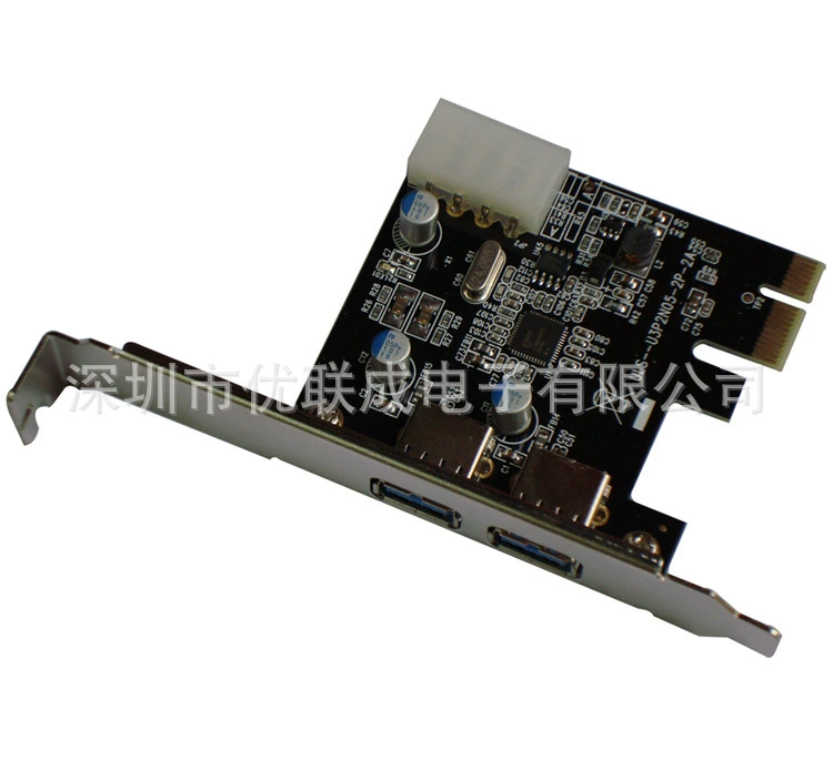 Поставщик производителей PCI-E к USB3.0 PCI-E USB3.0 расширительная карта PCIE карта с коротким железным фильмом иностранной торговлей