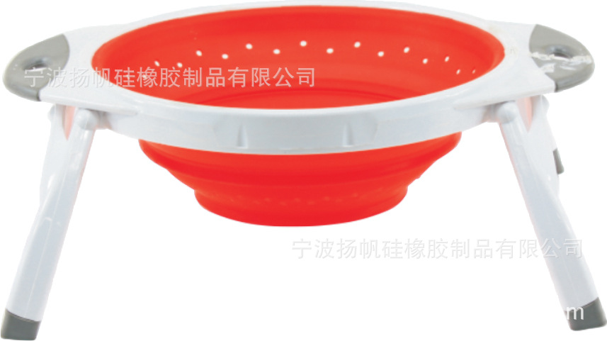【耐高温、食品级】供应硅胶厨房用品/硅胶折叠碗/漏滤网篮/滤篮