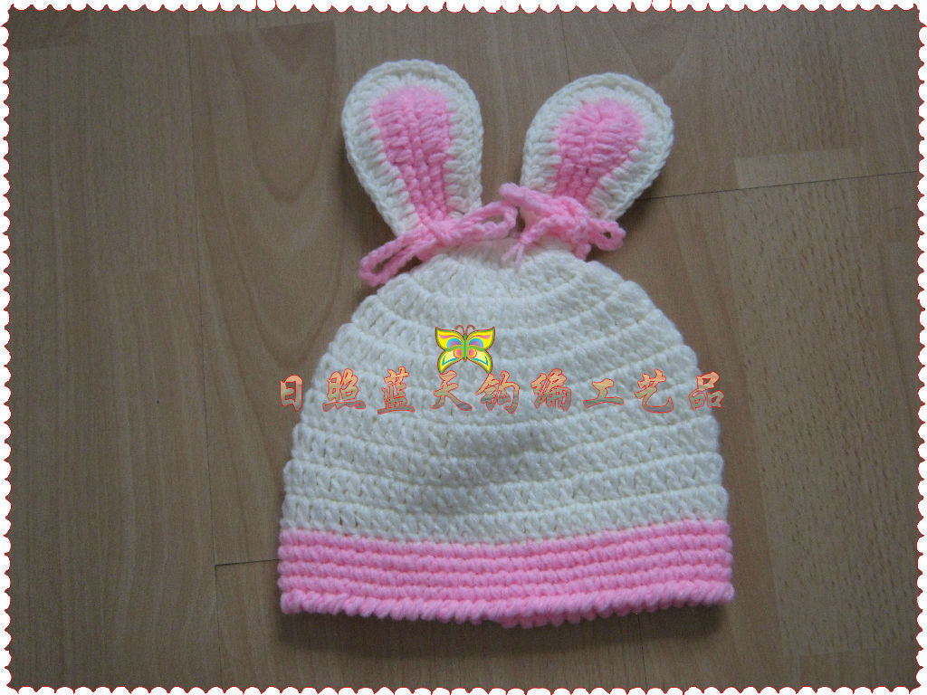 供应钩针帽子、手工钩针毛线帽子、毛线钩花帽子手编花钩花