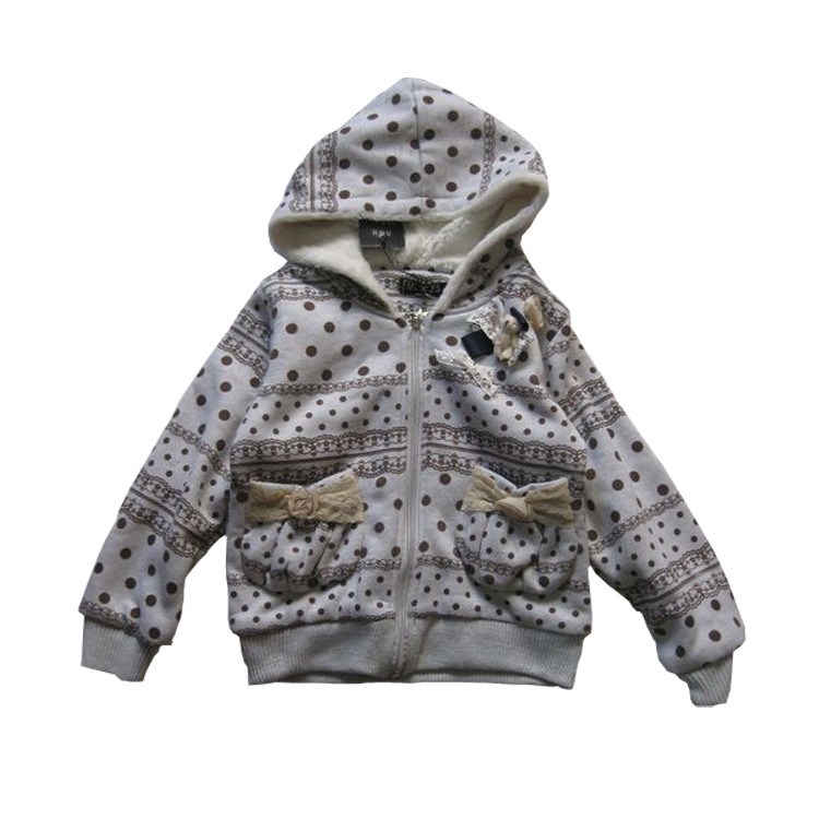 低价批发韩版童装 儿童加绒外套 女童 中童款 加厚款 清仓处理