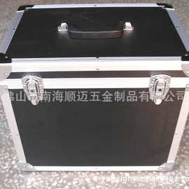 厂家生-产黑色PVC皮料航空铝箱仪器箱 多种规格可定-制