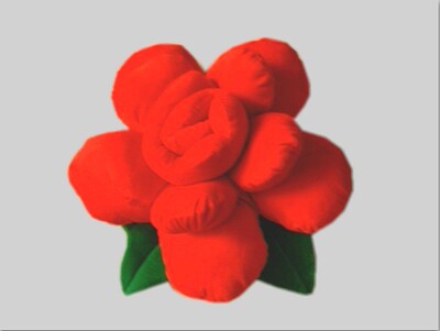 批发价！毛绒玩具炫酷玫瑰花抱枕/靠垫/车饰/礼品/40cm24元|ms